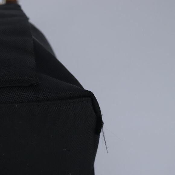 GUCCI Bamboo Hand Bag Nylon Black Silver - Picture 11 of 16